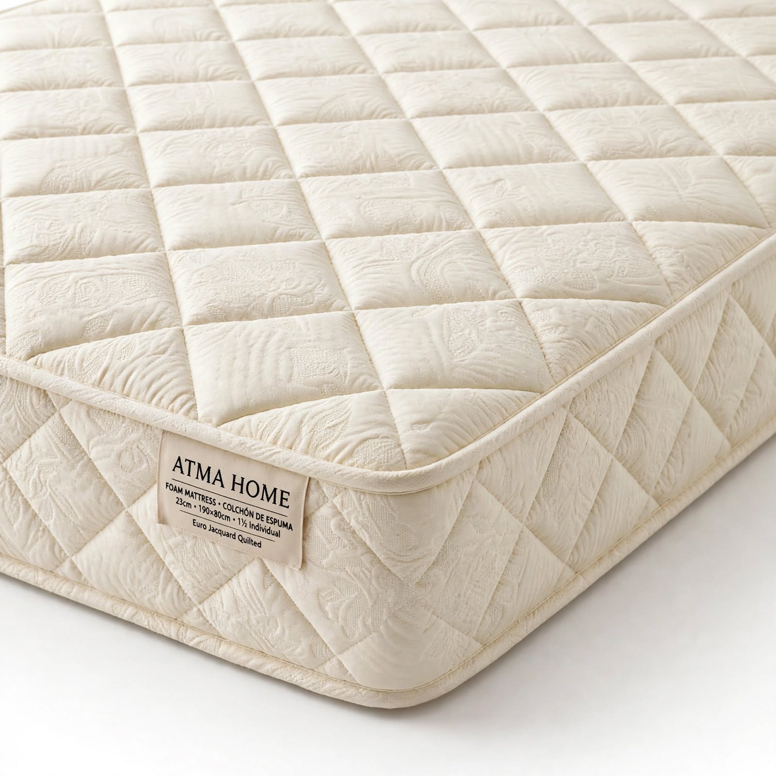 Colchon de Espuma Atma Home-Euro Jackard 23cm 190x80