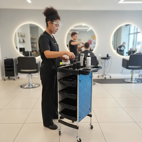 Ayudante de peluqueria Blue