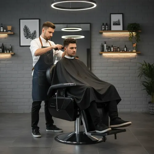 Sillon barbero hidraulico reclinable Volta