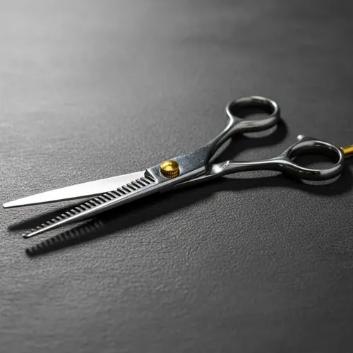 Tijeras De Corte Profesionales Para Barbería Y Peluqueria Plateado