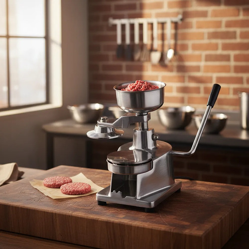 Hamburguesera Articulada 130mm Acero Gastronomía Behmont